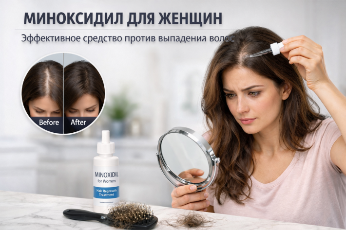 Миноксидил для женщин: эффективное средство против выпадения волос