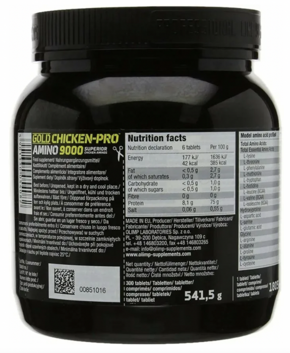 Olimp Gold Chicken Pro Amino 9000 Mega Tabs