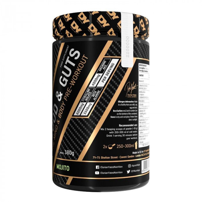 DY Предтренировочный комплекс BLOOD and GUTS (380 гр)