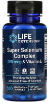 LIFE Extension Super Selenium Complex 200 mcg & Vitamin-E (Селен) Vegetarian Capsules