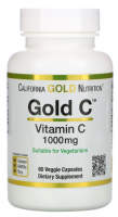 California Gold Nutrition Vitamin C 1000 mg Veggie Capsules