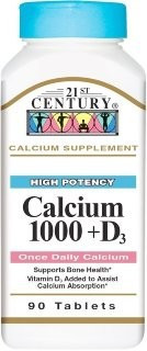 21st Century Calcium 1000+D3
