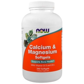 NOW Calcium and Magnesium - Vitamin D and Zinc (240 кап)