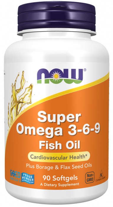 NOW Super Omega 3-6-9 1200 мг (90 кап)