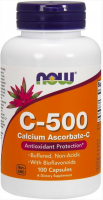 NOW Vitamin C-500 & Calcium Ascorbate-C