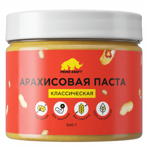 Арахисовая паста Классическая Prime Kraft (300 г)