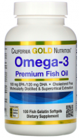 Омега-3 California Gold Nutrition (100 капсул)