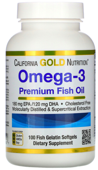 Омега-3 California Gold Nutrition (100 капсул) купить в Санкт-Петербурге