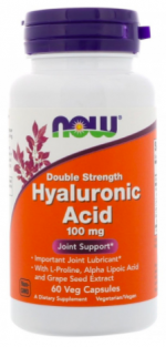 Hyaluronic Acid 100 mg 2x Plus NOW (60 капс)