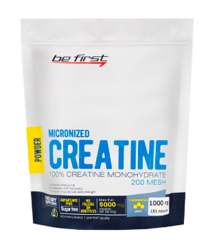 Be First Micronized CREATINE Monohydrate Powder (1000 г)