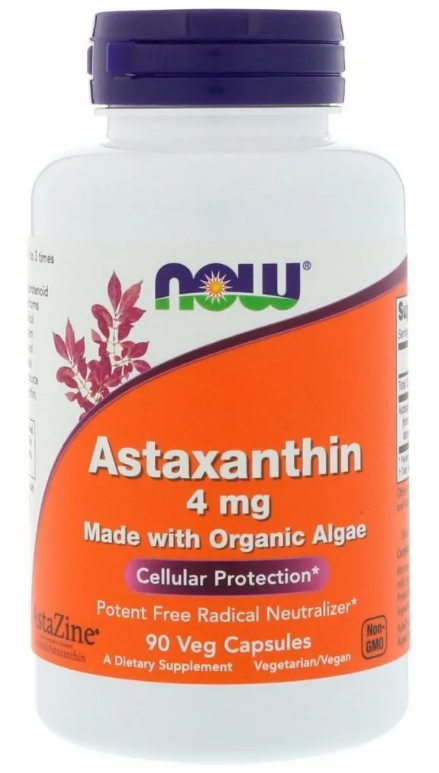 NOW FOODS Astaxanthin (Астаксантин) 4 мг (90 капс)