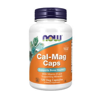 Cal-Mag Caps c витамином Д и минералами Now Foods (120 вег капс)