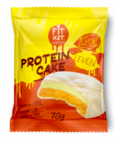 Протеиновое печенье в белой глазури PROTEIN CAKE FIT KIT (70 г)