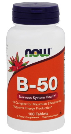 B-50 (витамины B) 100 табл. NOW Foods