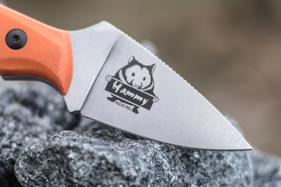 Нож Hammy сталь Niolox Satin, рукоять G10 Orange