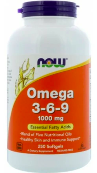 NOW Omega 3-6-9 1000 mg (250 капс)