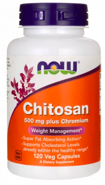 NOW Chitosan Plus 500 mg (120 кап)
