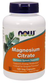 Magnesium Citrate (магний, цитрат) 133 мг 120 растительных капсул NOW Foods