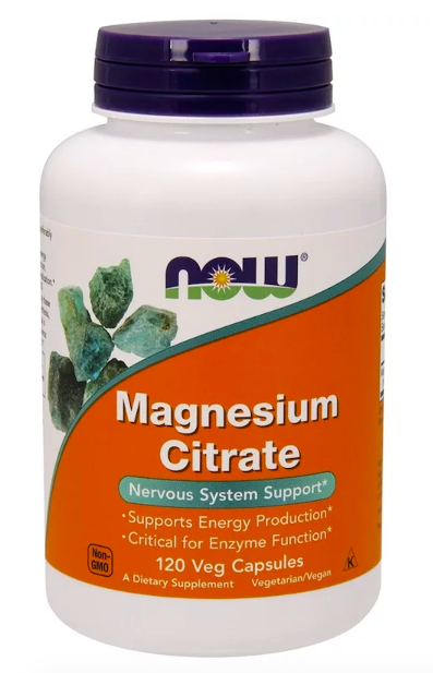 Magnesium Citrate (магний, цитрат) 133 мг 120 растительных капсул NOW Foods