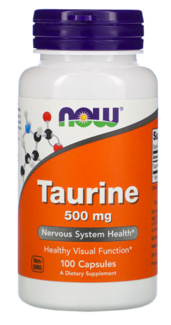 NOW Taurine 500 mg (100 капс)