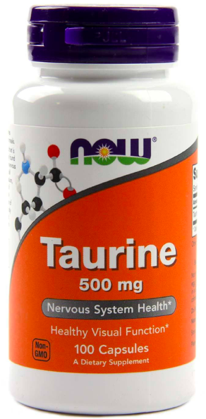 NOW Taurine 500 mg (100 капс)