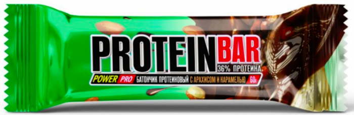 Батончик мультибелковый глазированный Power Pro 36% Protein Bar Nuts (60 г)
