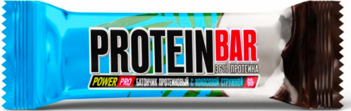 Батончик мультибелковый глазированный Power Pro 36% Protein Bar Nuts (60 г)