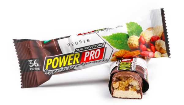 Батончик мультибелковый глазированный Power Pro 36% Protein Bar Nuts (60 г)