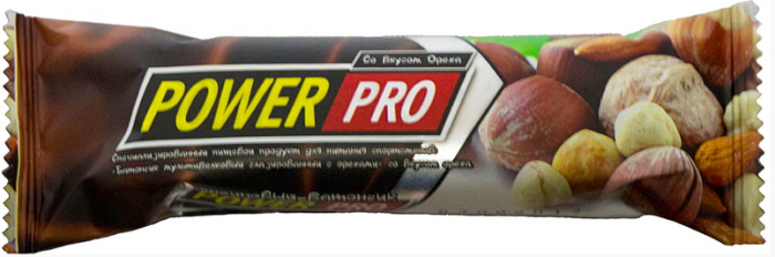 Батончик мультибелковый глазированный Power Pro 36% Protein Bar Nuts (60 г)