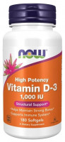 NOW Vitamin D3 1000 МЕ  (180 мяг капс)