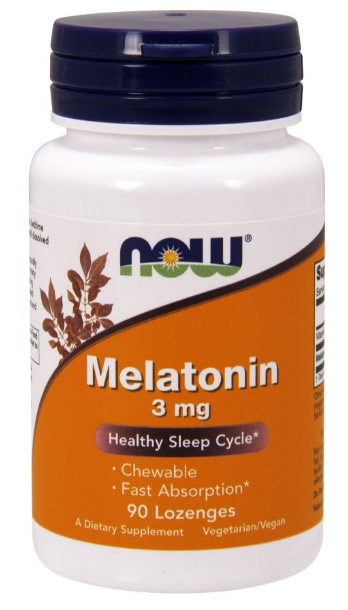 NOW Melatonin 3 mg (90 вег пастилок)
