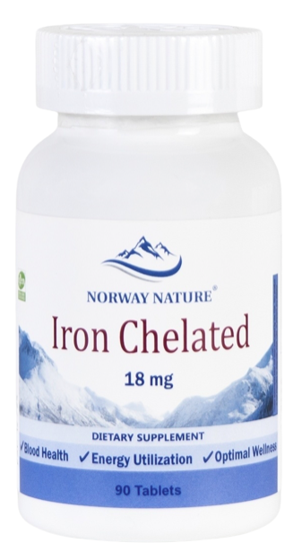 Norway Nature Iron Chelated (железо) 18 mg