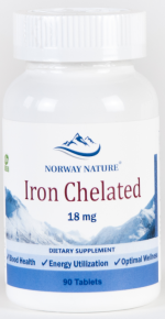 Norway Nature Iron Chelated (железо) 18 mg