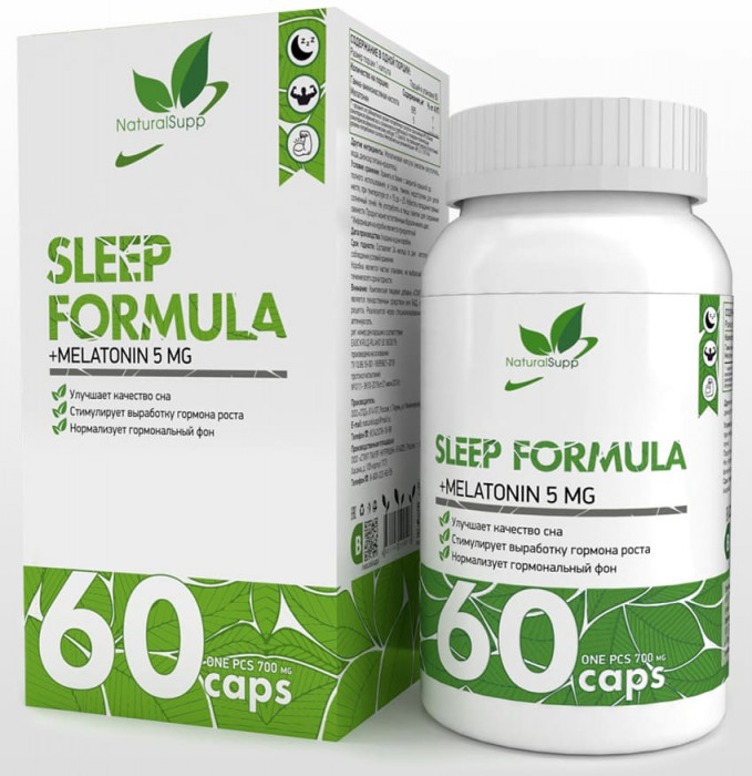Sleep Formula GABA + Melatonin NaturalSupp (60 капс)