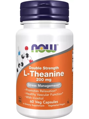L-Теанин L-THEANINE 200 мг NOW (60 вег капс)