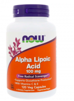 Альфа-липоевая кислота NOW Alpha Lipoic Acid 100 mg (120 капс)