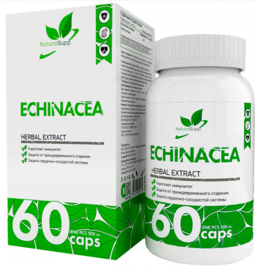 Эхинацея 400 мг NaturalSupp (60 капс) (Срок 8.07.22)