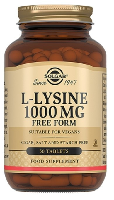 Solgar L-Lysine 1000 мг (50 таб)