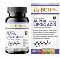 Альфа-липоевая кислота (ALA) Alpha Lipolic Acid 100 мг BCN (60 капс)