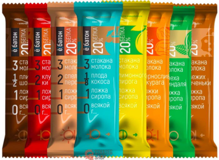 Ё|батон Батончик протеиновый глазированный 20% белка 50 г