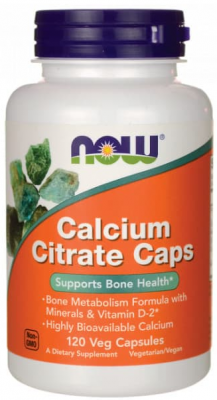 CALCIUM CITRATE PLUS (цитрат кальция) NOW (120 вег капc)