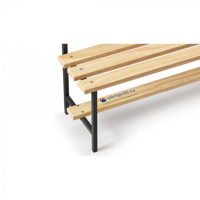 Скамейка с вешалкой для раздевалки (L=2000)
