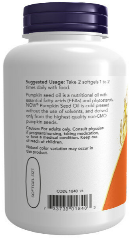 Тыквенное масло Now Pumpkin Seed Oil 1000 мг