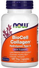 BioCell Collagen (коллаген 2-го типа) NOW Foods (120 вег капс)