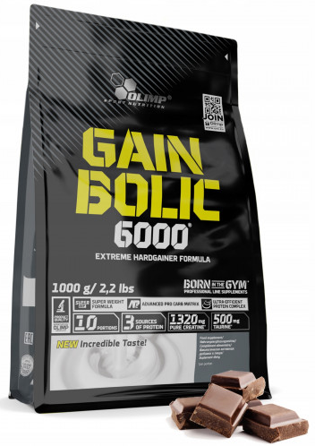 Гейнер Olimp Gain Bolic 6000 (гейнер для набора мышечной массы) 1000 грамм