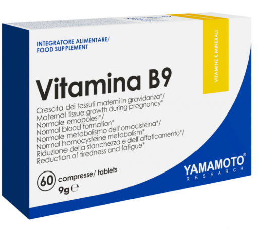 Yamamoto Research Vitamina B9 400 mcg Tablets