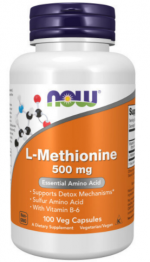 Л-Метионин Now L-Methionine 500 мг VEG