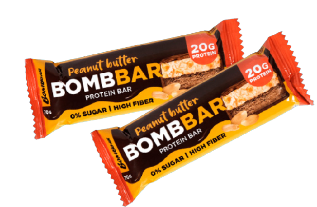Ореховый протеиновый батончик BOMBBAR (70 гр)