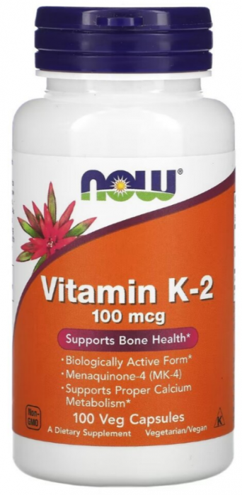 Витамин NOW Vitamin K-2 100 мкг