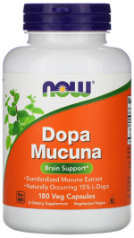 DOPA Mucuna (дофамин) NOW (180 вег капс)
